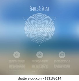Vector illustration (eps 10) of Blurred web design template