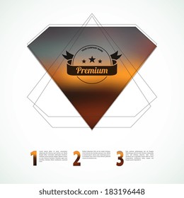 Vector illustration (eps 10) of Blurred web design template