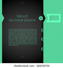 Vector illustration (eps 10) of Blurred web design template