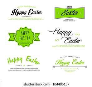 Vector illustration (eps 10) of Easter designs