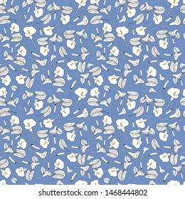  vector illustration eps 10. seamless pattern made from white calla lily. Hand drawing