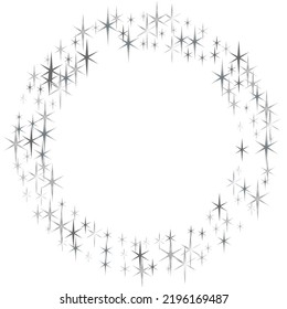 Vector illustration, eps 10.  Vector sparkles on a transparent background.  Christmas light effect.