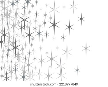 Vector illustration, eps 10.  Sparkling magical dust particles.  Christmas light effect.