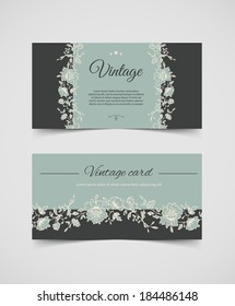 Vector illustration (eps 10) of Vintage background cards