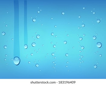 Vector illustration (eps 10) of Water drop background