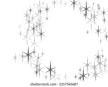 Vector illustration, eps 10. White holiday texture. Star dust sparks in an explosion.