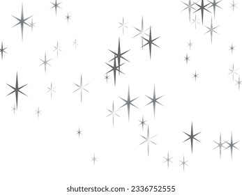 Vector illustration, eps 10. White glitter texture christmas background. Star dust sparks in an explosion.