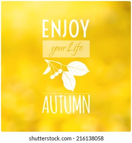 vector illustration EPS 10. yellow fallen leaves. autumn nature background