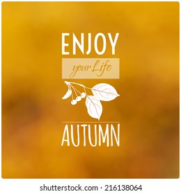 vector illustration EPS 10. yellow fallen leaves. autumn nature background