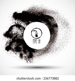 Vector illustration. Vector EPS10. Colorful watercolor splashes isolated on white background 