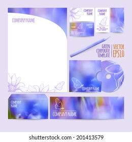 Vector illustration. EPS10. Corporate identity business design. Set.