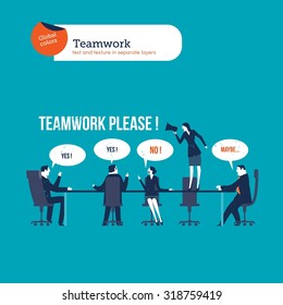 Vector illustration Eps10 file. Global colors. Text and Texture in separate layers.
