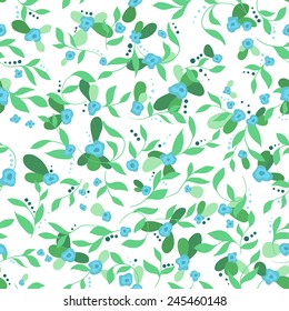 vector illustration. EPS10. Floral seamless pattern. flowers and leaf