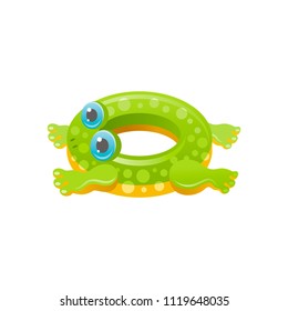 Vector illustration eps10, isolated on white background. Realistic vacation travel symbol, fun play toy concept, 3d . baby rubber ring, toy cute sea beach icon, flat sign