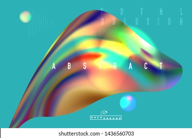Vector illustration EPS10. Modern abstract colorful wave Liquid shape flow background.