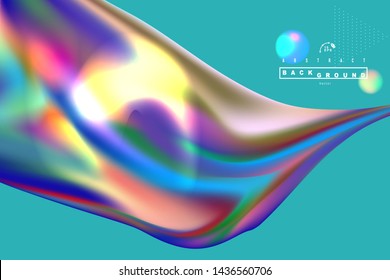 Vector illustration EPS10. Modern abstract colorful wave Liquid shape flow background.