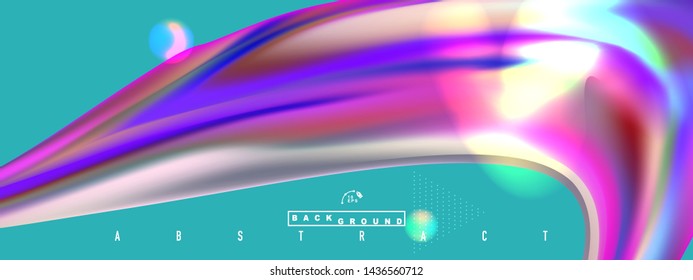 Vector illustration EPS10. Modern abstract colorful wave Liquid shape flow background.