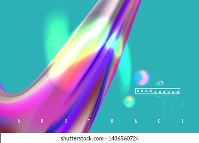 Vector illustration EPS10. Modern abstract colorful wave Liquid shape flow background.
