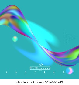 Vector illustration EPS10. Modern abstract colorful wave Liquid shape flow background.