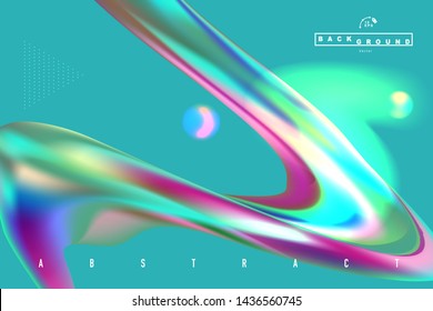 Vector illustration EPS10. Modern abstract colorful wave Liquid shape flow background.