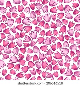 vector illustration. EPS10. seamless pattern of small watercolors  flowers