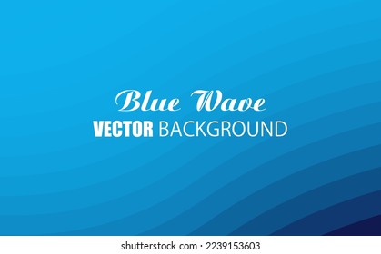Vector illustration EPS10 for title background image with smooth blue ripple gradation