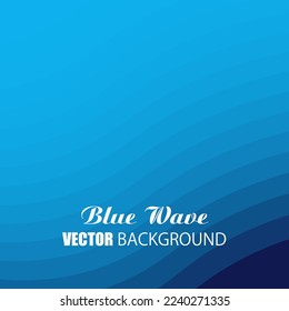 Ilustración vectorial EPS10 para la imagen de fondo de título con una gradación de rizo azul suave