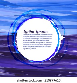 Vector illustration. Vector EPS10. watercolor background   with text and glow