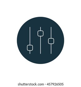 Vector illustration of equalizer icon