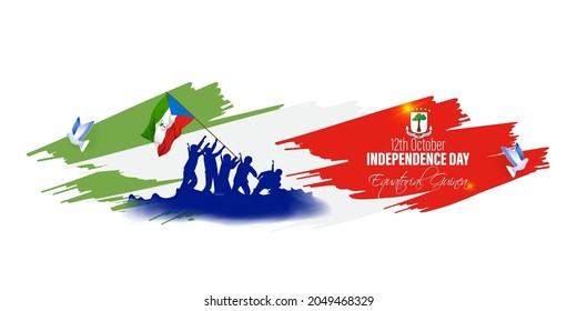 vector illustration for Equatorial Guinea independence day.