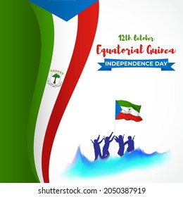 vector illustration for Equatorial Guinea independence day.
