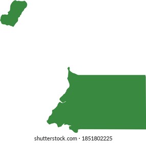 Vektorgrafik der Karte Äquatorialguineas