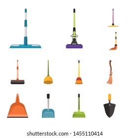 Vector illustration of equipment and housework sign. Collection of equipment and clean vector icon for stock.