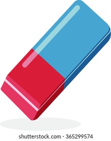 Vector illustration of eraser