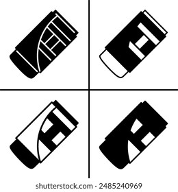 Vector illustration of eraser icon for business. Stock vector design.
