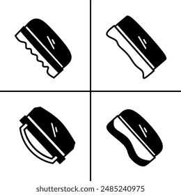 Vector illustration of eraser icon for business. Stock vector design.