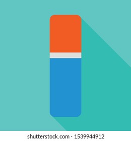 Vector illustration of eraser and rubber sign. Web element of eraser and erase Stock vector illustration.