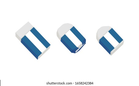 Vector Illustration | Erasers(brand new & partially used)