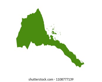 vector illustration of Eritrea map