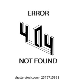 Vector Illustration Error 404 on web pages.