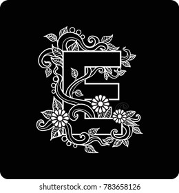 vector illustration, ers10, letter e