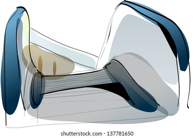 Vector illustration of an Escalator