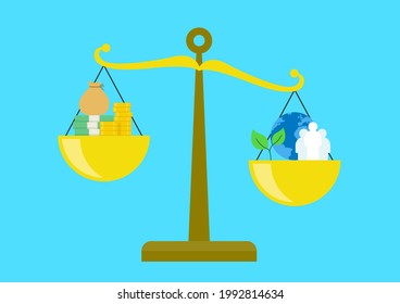 Vector illustration of ESG management.