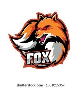 vector illustration, esport fox gaming logo