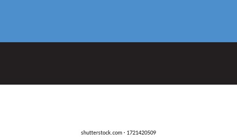 ilustración vectorial de la bandera de Estonia