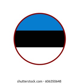vector illustration of Estonia flag