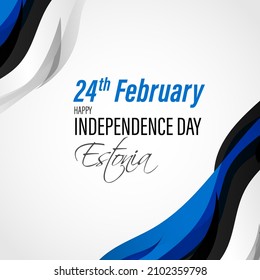 vector illustration for Estonia independence day