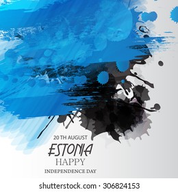Vector illustration of Estonia Independence Day.