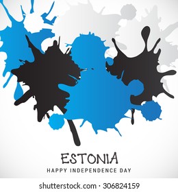 Vector illustration of Estonia Independence Day.
