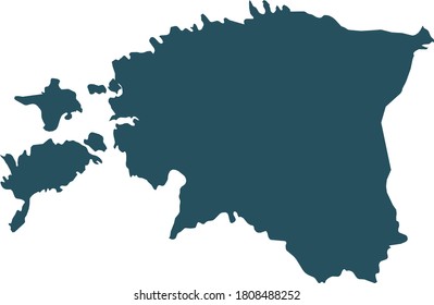 vector illustration of Estonia map